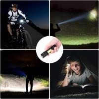 2PCS Indoor LED Recargable, 1500LM Enfoque Ajustable Interior Impermeable con Luz Lateral, Mini Linternas COB Luz 3 Modos para Camping, Caminar, Regalos - details 0