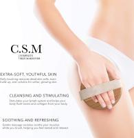 Cepillo corporal para cepillado húmedo o seco y exfoliación suave para una piel más suave y radiante: elimine la celulitis y la piel seca, mejore su circulación - details 0