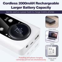 -Torno para Uñas Recargable 45000RPM Profesional, Lima de Uñas Eléctricas Portátil USB e Torno de Uñas de Gel Acrílico, Set Eléctrico de Manicura y Pedicura para Salón y Uso en Casa - details 11