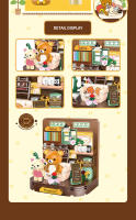 Bloques De Construcción Micro Rilakkuma Oso Creativo Para Tienda De Café Juguete De Arquitectura DIY Para Niñas Y Niños Regalo Ideal Para Edad 6-12 Años - details 1