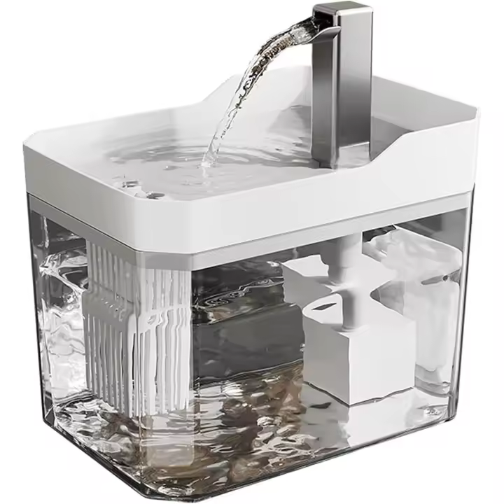Fuente de Agua Automática para Gatos con Filtro Purificador - Dispensador de Agua Potable para Mascotas con Tecnología de Flujo Continuo - Base Antideslizante y Silenciosa - Ideal para Gatos de Interior - Fácil Limpieza y Recargable - Promueve la Hidratac - 1