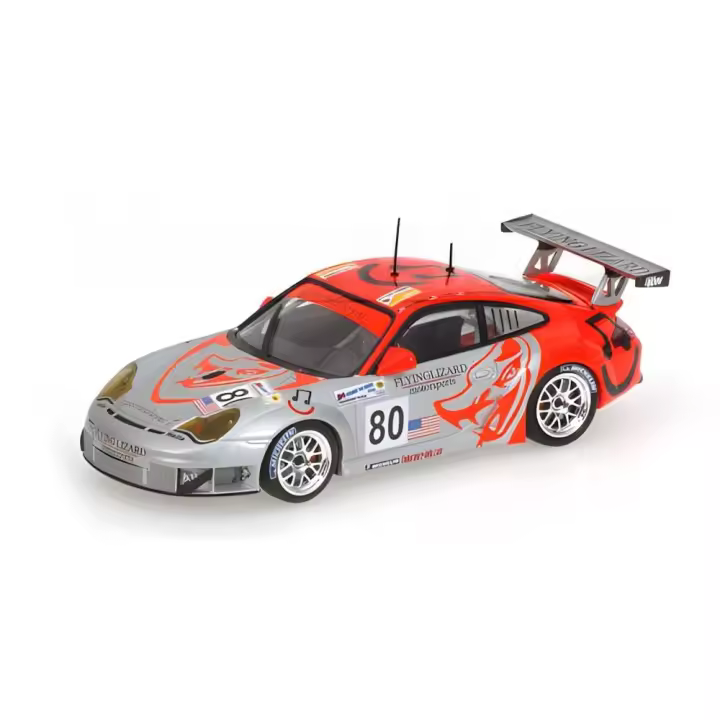 MINICHAMPS 1/43 PORSCHE 911 GT3 RSR VUELO LAGARTO VAN OVERBEEK 24H LE MANS 2006 - 400066480 - 1