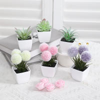 3PCS/6PCS Pelota De Plantas Artificiales Para Pequeños Bonsái DIY Artesanía Decoración Para Escritorio Y Ventanasilleros - details 0