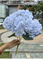 Gran Tamaño 5 Cabezas De Flores Artificiales Hydrangea En Blanco Y Rosa Para Boda Decoración De Fiesta En Casa Flores Silken Para Arreglo De Novia - details 11
