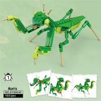 Juguetes De Bloques De Construcción Para Niñas Mariposa Coleccionables Modelos Duraderos Para Juego Y Educación Cucaracha Mantis Libélula - details 5