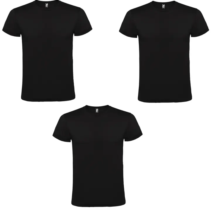 ROLY camisetas básicas de algodón, Tallas S-XXL,Unisex, Gramaje 150g/m2, Cuello redondo y Manga corta tubular | - 1