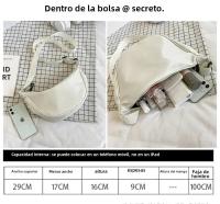 Bolso Transversal De Dumpling Para Mujer Gran Capacidad De Viaje Color Sólido Bolsa De Pecho Diseñada Para Mujeres Diario Calle Fanny Packs - details 2