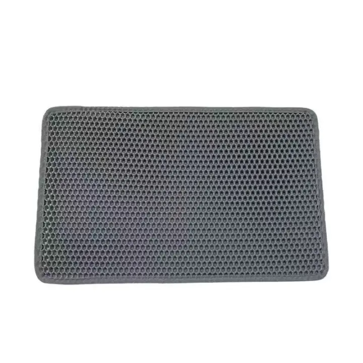 Alfombra De Arena Para Gatos Doble Capa Impermeable Antideslizante Lavable Regalo Para Jaula De Arena De Mascotas - 1