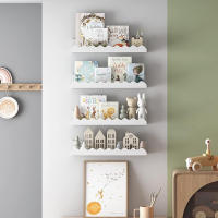 Estante Flotante De Madera Blanca Con Ondas Para Dormitorio Organizador De Juguetes Y Libros Decoración De Pared Para Niño Y Adulto Estilo Moderno Montado En La Pared - details 6