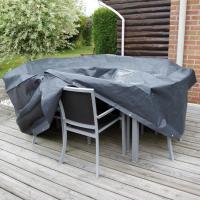 Nature Funda de muebles de jardín para mesa rectangular en dimensiones 225 x 143 x 90 cm/170 x 130 x 70 cm/325 x 205 x 90 cm | estructura resistente ideal para salón dormitorio o estudio - details 1