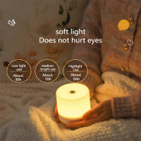 Lámpara De Noche LED Táctil Para Niños Con Carga USB Y 3 Modos De Iluminación Regulable Luz De Lectura Para Dormitorio Protección Ocular - details 1