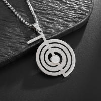 Collar De Protección Reiki En Acero Inoxidable Con Amuleto Geométrico Sagrado Collar De Opal Cho Ku Rei Para Mujeres Joyería De Hechicería Y Sanación - details 3