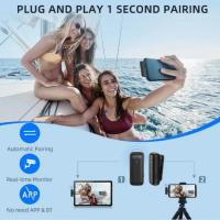 Micrófono Lavalier Inalámbrico Con Estuche De Carga Portátil Para Audio Y Video Grabación Compatible Con iPhone Android Notebook Ideal Para Gaming En Vivo - details 2
