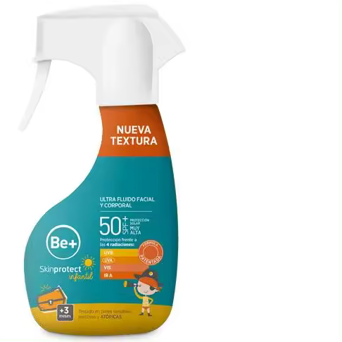Be+ SKINPROTECT Ultra Fluido Spray Infantil Facial y Corporal 250ml. - 1