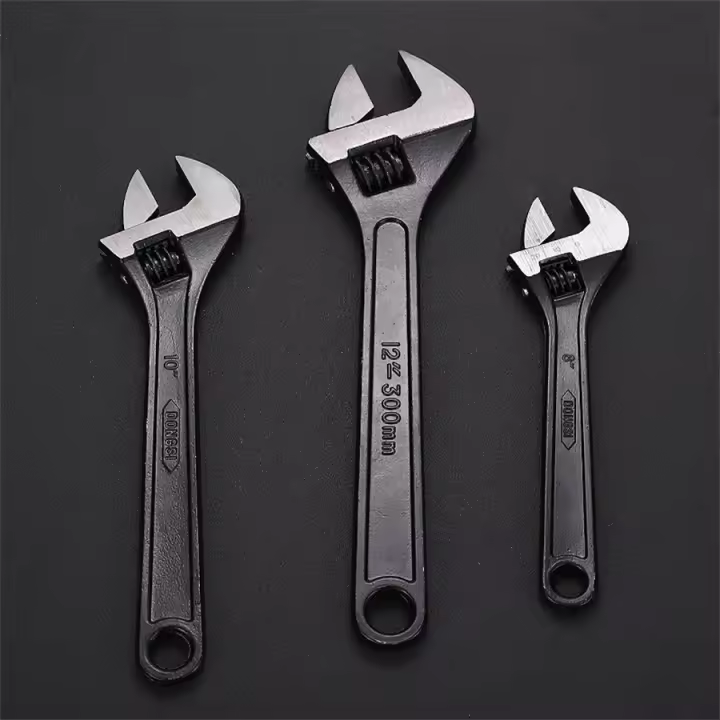 Llave De Actividad Multifuncional Negra De Carbono Acero Industrial Grado Herramientas Manuales 12 Pulgadas 10 Pulgadas 8 Pulgadas - 1