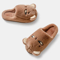 Zapatillas De Casa Para Hombre Tamaño Grande Con Dibujos Divertidos De Cartoon Material De Algodón Suave Suela De TPR Para Uso Interior - details 1