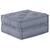 Pouffe Modular vidaXL Gris 70x70x36 Tela - details 3