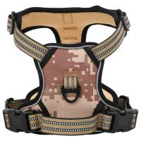 vidaXL Arnés para perros con bandas reflectantes ajustables S Color Azul,  Marrón,  camouflage brown y mas - details 2