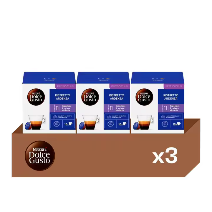 Ristretto Ardenza - Pack 3 Cajas de Café (48 uds) | Sabor Intenso con Notas a Pimienta y Extra Crema Dorada - 1