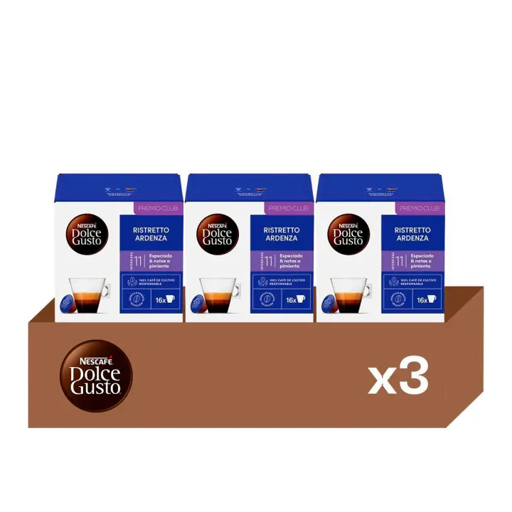 Ristretto Ardenza - Pack 3 Cajas de Café (48 uds) | Sabor Intenso con Notas a Pimienta y Extra Crema Dorada - 1