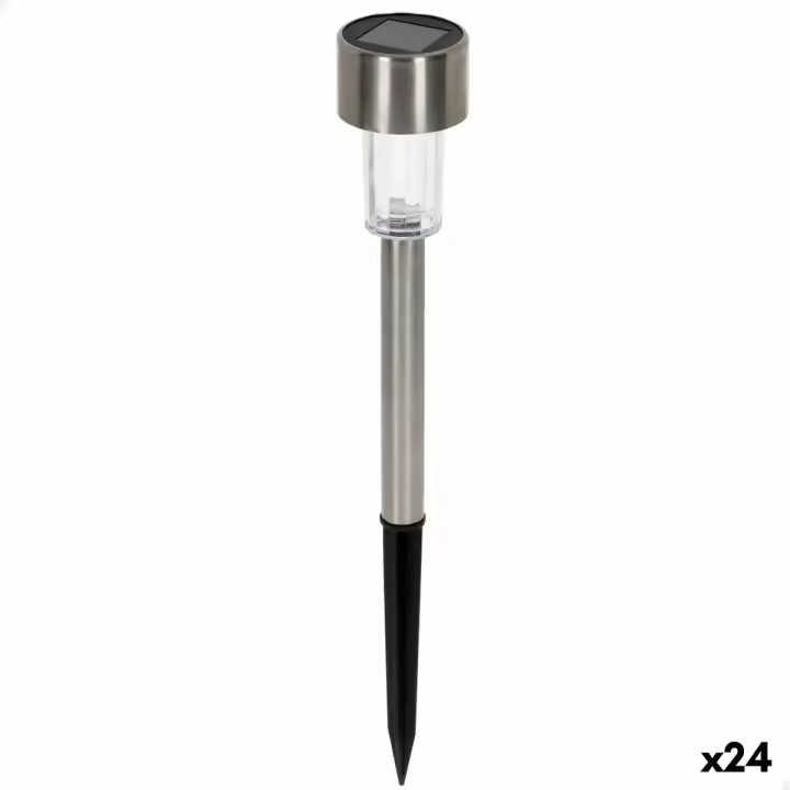 Estaca solar de jardín Aktive Plástico 5,5 x 36 x 5,5 cm (24 Unidades) - 1