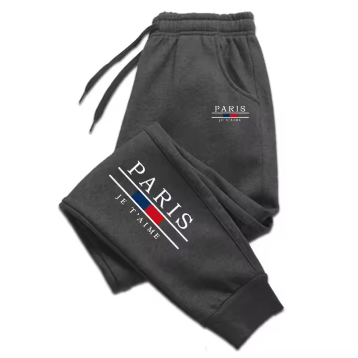 Pantalones De Correr Para Hombre Algodón 100% Fitness Running Outdoor Moda Callejera Otoño Invierno Pantalones Deportivos Casual - 1