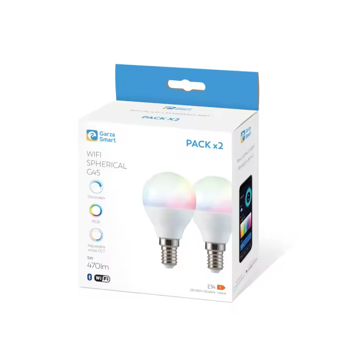 Garza Bombilla Wifi Esférica E14 - 1