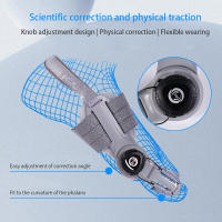 Corrector De Bunion Unisex Corregidor De Pie Rotativo Ajustable Para Alivio Del Dolor De Tobillo Y Dedos Material Composite Grey - details 3