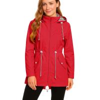 Chaqueta Impermeable Para Mujer Larga Abrigo De Lluvia Con Capucha Para Ciclismo Y Escalada Técnica De Poliéster Secado Rápido - details 40