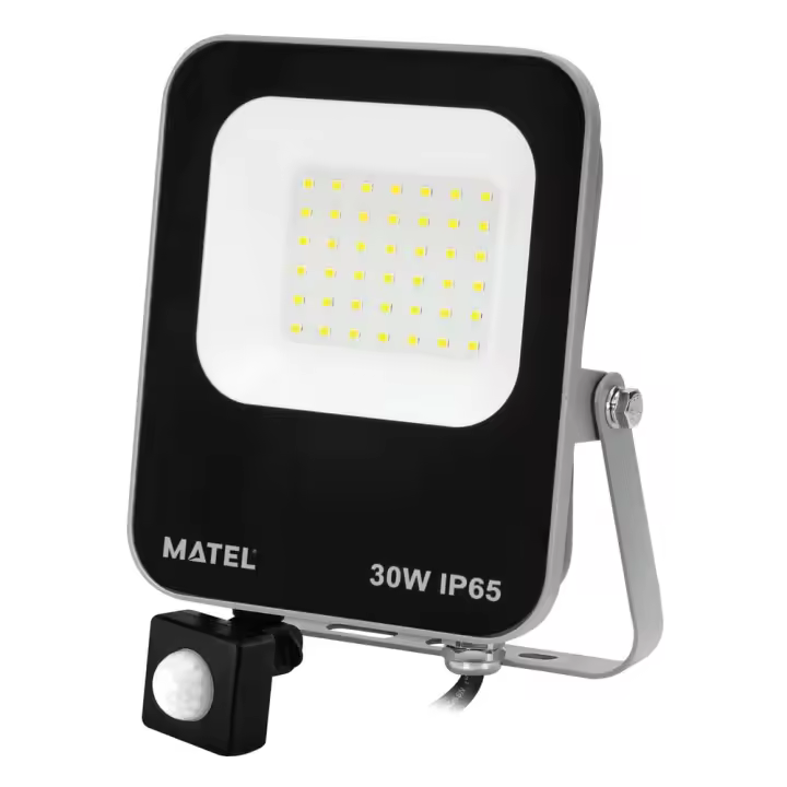 MATEL Proyector LED Sensor Samsung 30W Luz Fría Ahorro Energía - 1