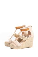 Lyla Wang sandalias cuña alta de esparto con plataforma mujer con cremallera trasera - details 7