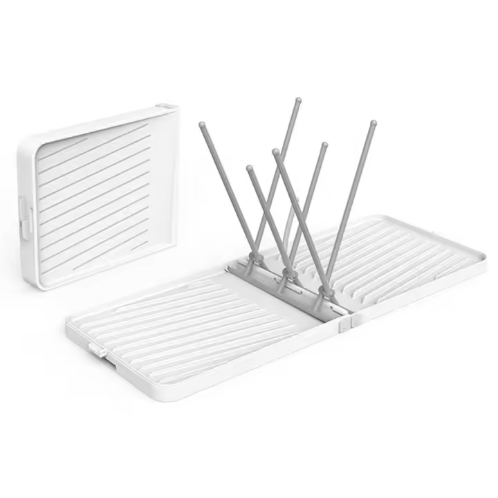 Rack De Secado Para Botellas De Bebé Plegable Con Bandeja Soporte Para Botellas De Viaje Ahorrador De Espacio Accesorios Para Botellas De Bebé - 1