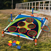 Juego De Toss Portátil Para Jardín Con Tablero Y Circonios De Fuerza Fácil De Montar Divertido Para Niños Y Adultos - details 2