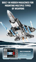 SEMBO Avión De Combate Basado En Portaviones Kit De Construcción De Bloques Para Niños Modelos Militares De Avión Armatos Juguetes Regalos - details 5