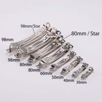 10pcs Clips De Pelo Estilo Francés Barrette Base De Clip Automático Blank Para Fabricación De Joyería Metal Aleación De Zinc - details 1