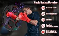 Maquina de boxeo musical, para Adultos y Niños, Maquina de Boxeo Musical Electronic LED Wall Boxing Target Smart Boxing Aparatos de Entrenamiento Soporta Bluetooth Recargable por USB, 9 Modos de Velocidad - details 0