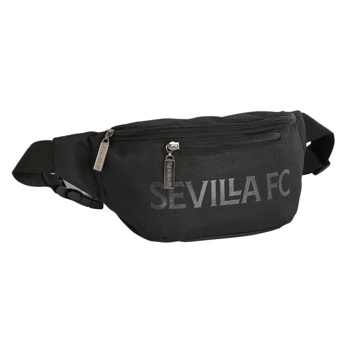 Riñonera Sevilla Fútbol Club Teen Negro Deportivo 23 x 12 x 9 cm - 1