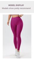 Leggings De Color Sólido Para Mujer Pantalones Deportivos De Entrenamiento Algodón Hipoalergénico Transpirables Secado Rápido Elevadores De Caderas Para Yoga Y Ciclismo - details 2