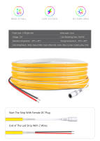 Tira De Luz LED COB Super Delgada Y Nueva 5MM 12V Alta Brillo Dimmable Para Decoración De Habitaciones Y Coches Con 320LEDs/M - details 1