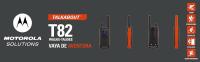 Motorola T82 - Walkie Talkie, color rojo, paquete de 2 unidades - Hasta 10km - details 0