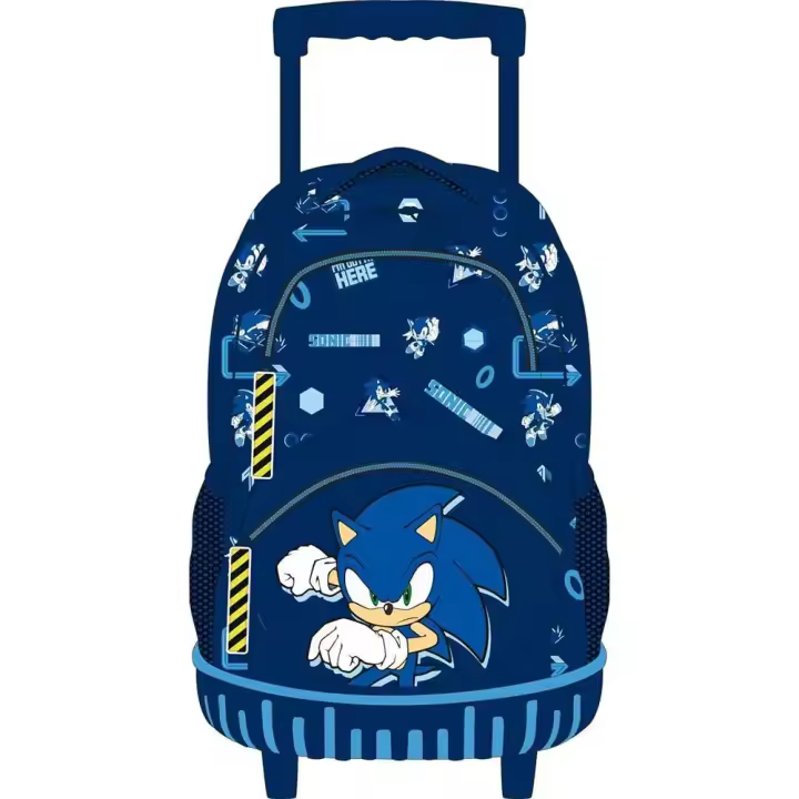 Sonic Mochila Con Ruedas 42 Cm Azul - 1