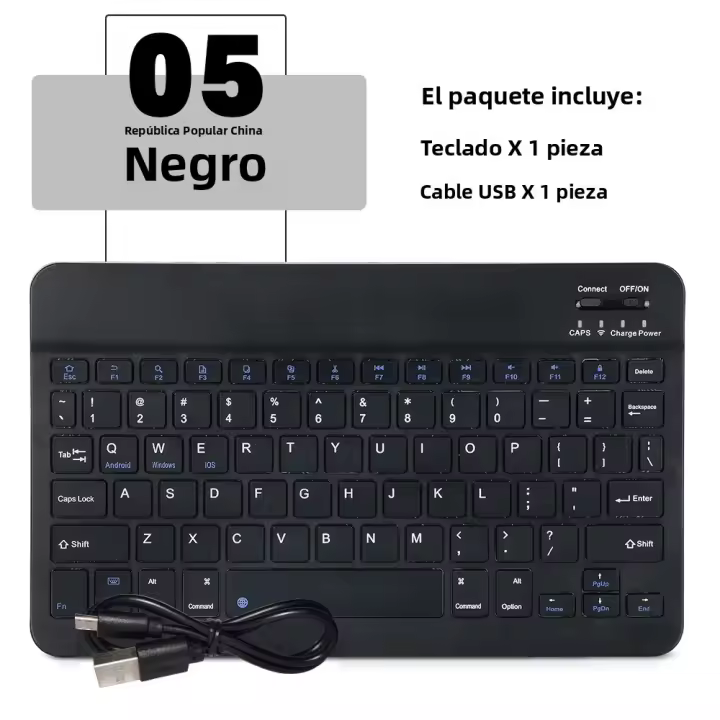 Mini Teclado Inalámbrico Bluetooth Para iPad iPhone Tablet Portátil Con Ratón Teclado Y Ratón Para Samsung Xiaomi Android - 1