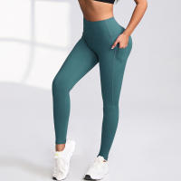 CHRLEISURE Pantalones De Yoga Para Mujer Con Bolsillos Control De Abdomen Leggings De Fitness Levantamiento De Glúteos Tallas Completo Deportswear - details 1