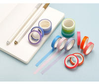 60pcs Cinta De Colores Sólidos Básicos No Repetitivos Para Decoración De Diarios Y Cuadernos DIY Caja De Pegatinas De Papel Y Arreglo De Escritorio - details 6