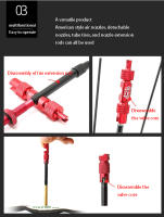 Herramienta Multifuncional Muqzi Para Válvula De Bicicleta Extensiones De Tubo Y Neumáticos Instalación Y Desmontaje Bellota Francesa - details 5