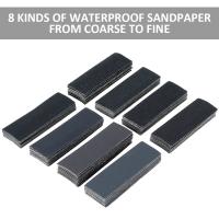 Kit De Lijadora Portátil 80Pcs 3.5x1inch Mini Detalle Seco Y Humedo Papel De Lijar De 80 a 800 Grados Para Manualidades Y Carpintería - details 2