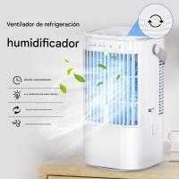 PORCHEDDU Refrigerador portátil, mini refrigerador de Aire 4 en 1 con Tanque de Agua de 900 ml, 4 velocidades de ventilador, 2 Modos de rociado, ossilación de 90 °, Luces de Colores, temporizador para oficina en casa - details 3