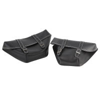 Bolsa Lateral De Motocicleta De Cuero PU Clásico Bolsa Herramientas Para Universal Cafe Racer Honda CB Custom Estilo Japonés - details 3
