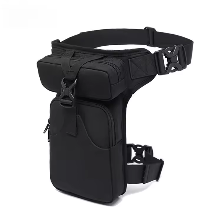 Bolsa de Pierna táctica Militar para Hombre, riñonera para Motocicleta, Bolso Multifunction, Paquete de Cintura - 1