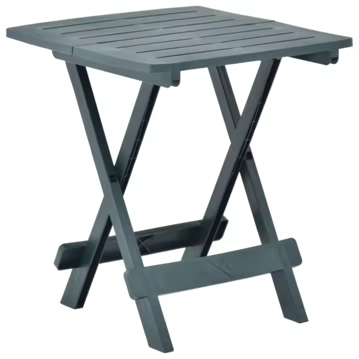 Mesa plegable de Jardín plástico Verde 45x43x50 cm - 1
